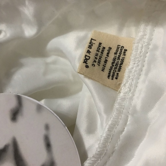 Line & Dot White Romper - Picture 4 of 4